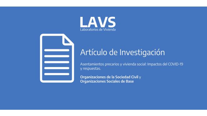 LAV Precarious settlements and social housing